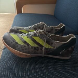 Adidas Gray and Yellow Athletic Shoes for Performance